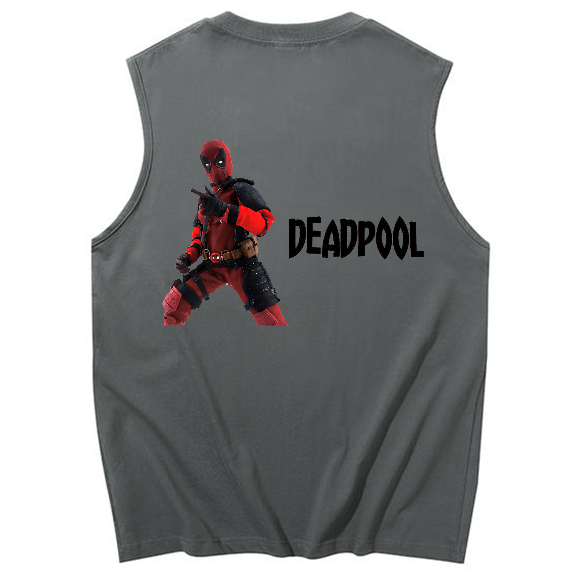（画像用） Deadpool デッドプール コットン100％タンクトップ（背面プリント）